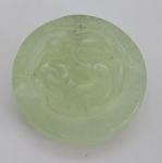 Victorian Oriental Green Jade Bird Pendant