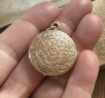Vintage 9ct Rose Gold Double-Sided Photo Locket