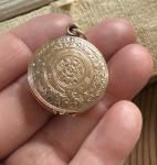Vintage 9ct Rose Gold Double-Sided Photo Locket