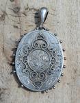 Victorian Ornate Sterling Silver Locket