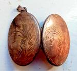 Early 1900s Solid Silver Locket Pendant