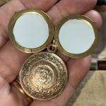 Vintage 9ct Rose Gold Double-Sided Photo Locket