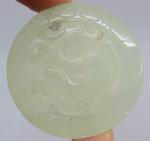 Victorian Oriental Green Jade Bird Pendant