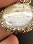 Edwardian 9K Gold Double-Glazed Locket Pendant