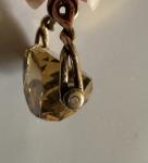 Edwardian 9ct Gold Citrine Spinner Fob Pendant