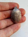 Early 1900s Solid Silver Locket Pendant