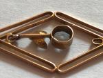 Victorian Edwardian 9ct Gold Topaz Pearl Pendant