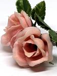 1960s-1970s Vintage Pink Rose Brooch