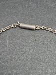 Sterling Silver Antique Necklace with Clear Stone