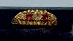 Edwardian 18ct Gold Ruby and Diamond Ring