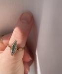 Victorian 18ct Gold Diamond Emerald Engagement Ring
