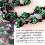 Antique Millefiori Bead Necklace with Star Cane