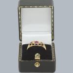 Edwardian Ruby & Diamond Five Stone Ring