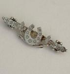 1894 Sterling Silver Horseshoe Brooch