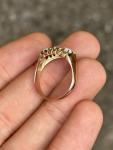 Antique 9ct Rose Gold Opal Gypsy Ring