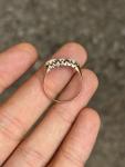 Antique 9ct Rose Gold Opal Gypsy Ring
