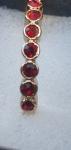 Antique Georgian 14ct Gold Ruby Half Eternity Ring