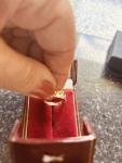Edwardian 18ct Gold Ring with Diamonds and Ruby