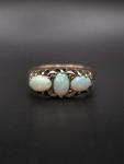 Antique 9ct Rose Gold Opal Gypsy Ring