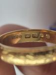 18ct Gold Vintage Ring, Size UK N1/2