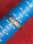 Vintage 18ct Gold Platinum Triple Diamond Ring