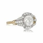 Vintage Art Deco 2Ct Diamond Engagement Ring