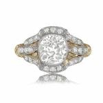 Vintage Art Deco 2Ct Diamond Engagement Ring