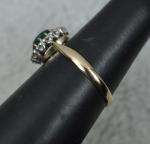 Vintage Enamel and Diamond 15ct Gold Ring