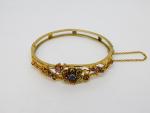 19th Century Austro-Hungarian Yellow Metal Bangle Bracelet