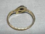 Art Deco Amethyst Paste Snake Bangle Bracelet