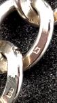 Antique Silver Men's Oval Curb Bracelet with Lion Links