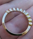 Antique Georgian 14ct Gold Ruby Half Eternity Ring