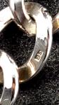 Antique Silver Men's Oval Curb Bracelet with Lion Links