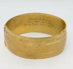 Vintage 20th Century New York Engraved Bangle Bracelet
