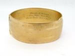 Vintage 20th Century New York Engraved Bangle Bracelet