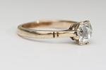 Victorian Yellow Gold Diamond Solitaire Engagement Ring