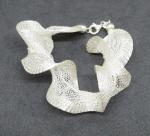 Vintage Art Deco Sterling Silver Mesh Bracelet