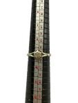 Victorian 9ct Gold Diamond Antique Ring Size R 1/2