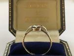 Victorian 9ct Gold Diamond Antique Ring Size R 1/2