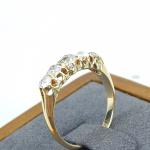 Edwardian 18ct Gold Diamond Dress Ring Size O