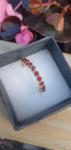 Antique Georgian 14ct Gold Ruby Half Eternity Ring