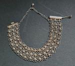 Etruscan Revival Sterling Silver Floral Bracelet