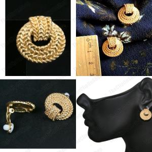 Vintage Gold Clip-On Earrings Collection