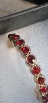 Antique Georgian 14ct Gold Ruby Half Eternity Ring