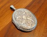 Victorian Silver Double Portrait Photo Locket