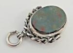 Victorian Sterling Silver Bloodstone Carnelian Pendant