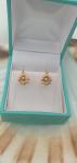 Victorian Yellow Gold Earrings with Pearls