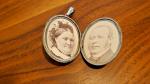 Victorian Silver Double Portrait Photo Locket