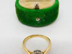 18ct Yellow Gold Ruby & Diamond Engagement Ring