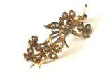 Victorian 1890s 9 ct Gold Swallow Brooch Pin